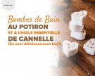 Bombes de bain effervescentes au potiron et à l’huile essentielle de cannelle (Ça sent délicieusement bon !)