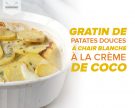 Gratin de patates douces à la crème de coco