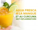 Agua fresca à la mangue et au curcuma anti-inflammatoire