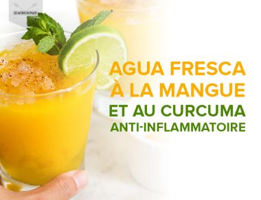 Agua fresca à la mangue et au curcuma anti-inflammatoire